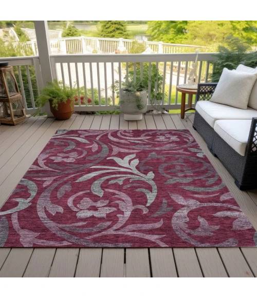 Addison Chantille ACN764-Garnet 5 ft. X 7 ft. 6 in. Rectangle Rug