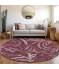 Addison Chantille ACN764-Garnet 8 ft. X 8 ft. Round Rug