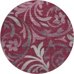 Addison Chantille ACN764-Garnet 8 ft. X 8 ft. Round Rug