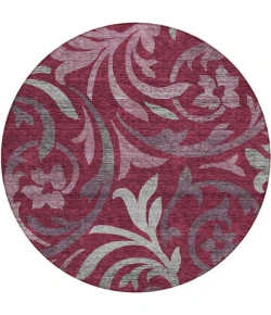 Addison Chantille ACN764-Garnet 8 ft. X 8 ft. Round Rug