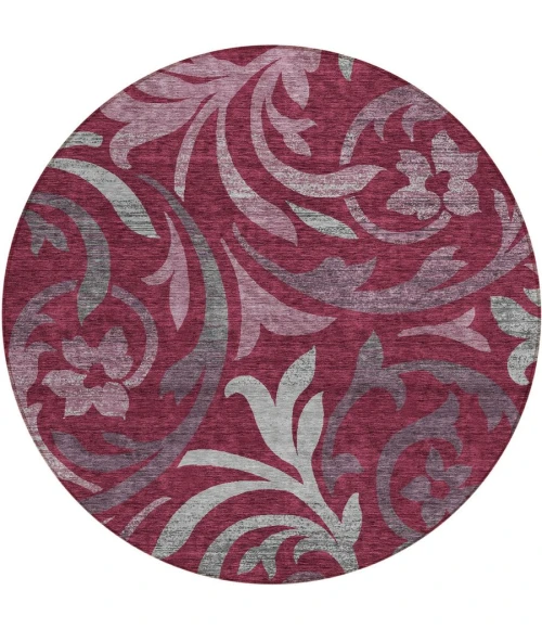 Addison Chantille ACN764-Garnet 8 ft. X 8 ft. Round Rug