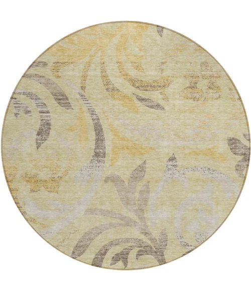 Addison Chantille ACN764-Gold 8 ft. X 8 ft. Round Rug