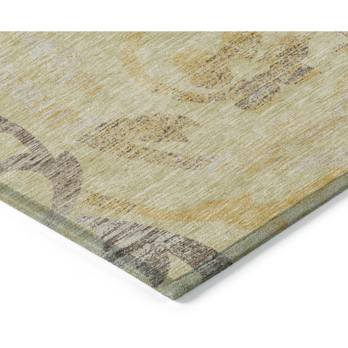 Addison Chantille ACN764-Gold 8 ft. X 8 ft. Round Rug