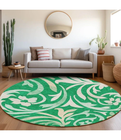 Addison Chantille ACN764-Green 8 ft. X 8 ft. Round Rug