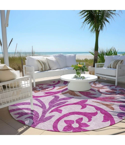 Addison Chantille ACN764-Lavender 8 ft. X 8 ft. Round Rug