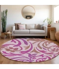 Addison Chantille ACN764-Lavender 8 ft. X 8 ft. Round Rug