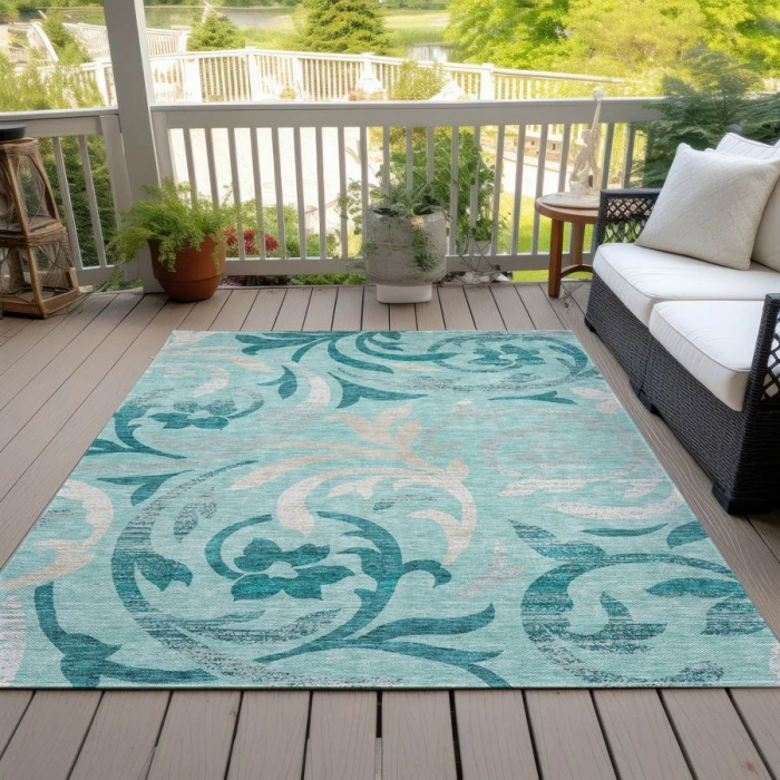 Addison Chantille ACN764-Teal 9 ft. X 12 ft. Rectangle Rug