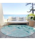 Addison Chantille ACN764-Teal 8 ft. X 8 ft. Round Rug