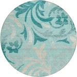 Addison Chantille ACN764-Teal 8 ft. X 8 ft. Round Rug