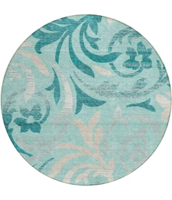 Addison Chantille ACN764-Teal 8 ft. X 8 ft. Round Rug