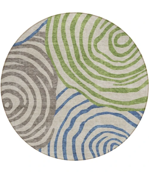 Addison Chantille ACN765-Beige 8 ft. X 8 ft. Round Rug