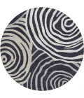Addison Chantille ACN765-Black 8 ft. X 8 ft. Round Rug