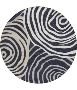 Addison Chantille ACN765-Black 8 ft. X 8 ft. Round Rug