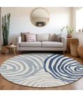 Addison Chantille ACN765-Blue 8 ft. X 8 ft. Round Rug