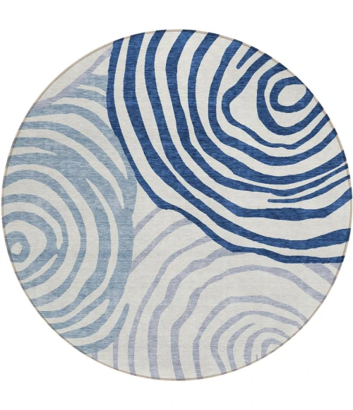 Addison Chantille ACN765-Blue 8 ft. X 8 ft. Round Rug