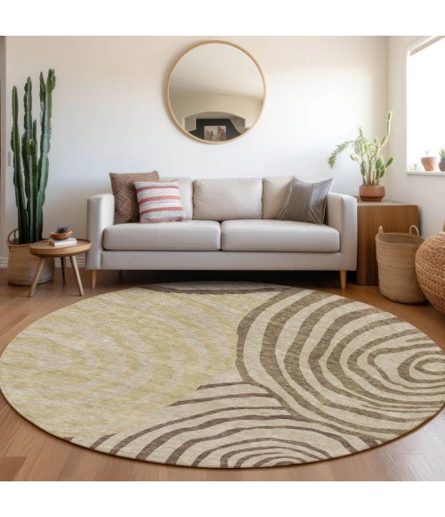 Addison Chantille ACN765-Brown 8 ft. X 8 ft. Round Rug