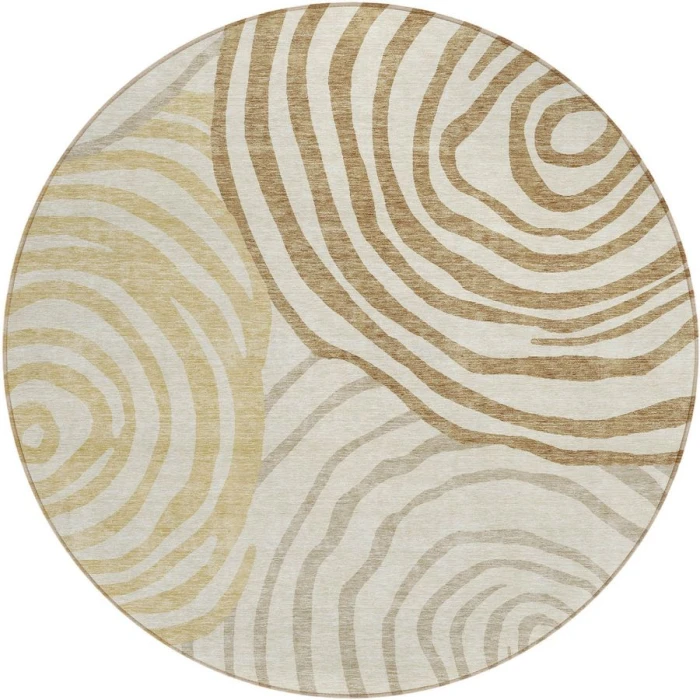 Addison Chantille ACN765-Gold 8 ft. X 8 ft. Round Rug