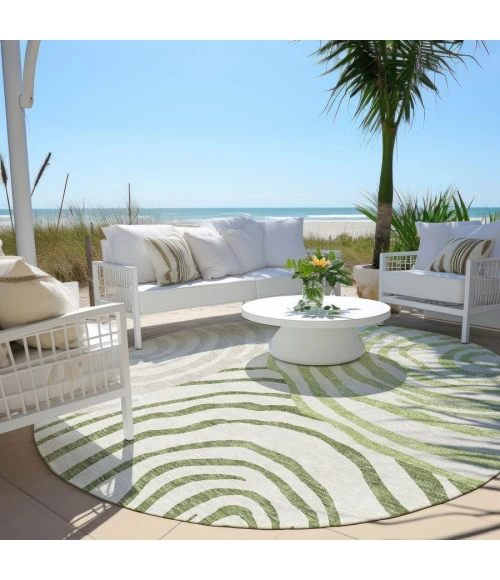 Addison Chantille ACN765-Green 8 ft. X 8 ft. Round Rug