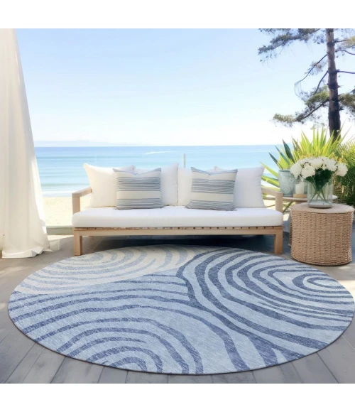 Addison Chantille ACN765-Sky 8 ft. X 8 ft. Round Rug