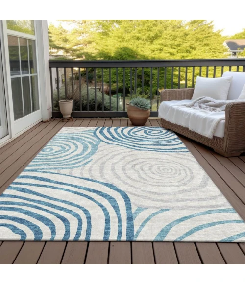 Addison Chantille ACN765-Teal 5 ft. X 7 ft. 6 in. Rectangle Rug