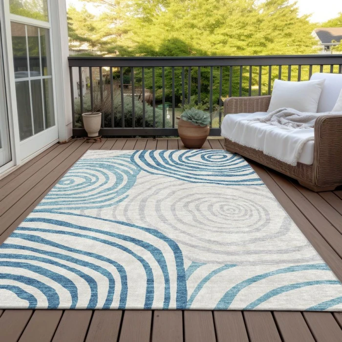Addison Chantille ACN765-Teal 8 ft. X 10 ft. Rectangle Rug