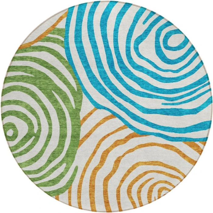 Addison Chantille ACN765-White 8 ft. X 8 ft. Round Rug
