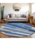 Addison Chantille ACN766-Blue 8 ft. X 8 ft. Round Rug