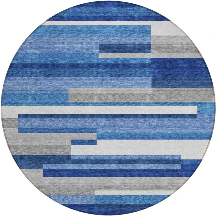 Addison Chantille ACN766-Blue 8 ft. X 8 ft. Round Rug