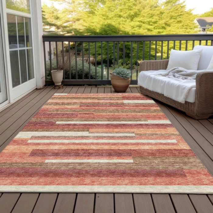 Addison Chantille ACN766-Coral 10 ft. X 14 ft. Rectangle Rug