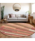 Addison Chantille ACN766-Coral 8 ft. X 8 ft. Round Rug