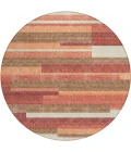 Addison Chantille ACN766-Coral 8 ft. X 8 ft. Round Rug