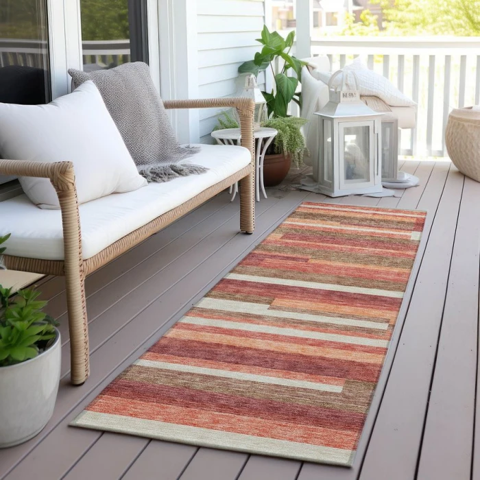 Addison Chantille ACN766-Coral 2 ft. 3 in. X 7 ft. 6 in. Rectangle Rug