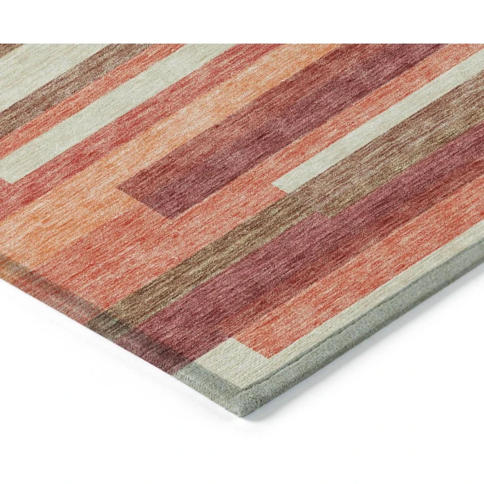Addison Chantille ACN766-Coral 8 ft. X 8 ft. Round Rug