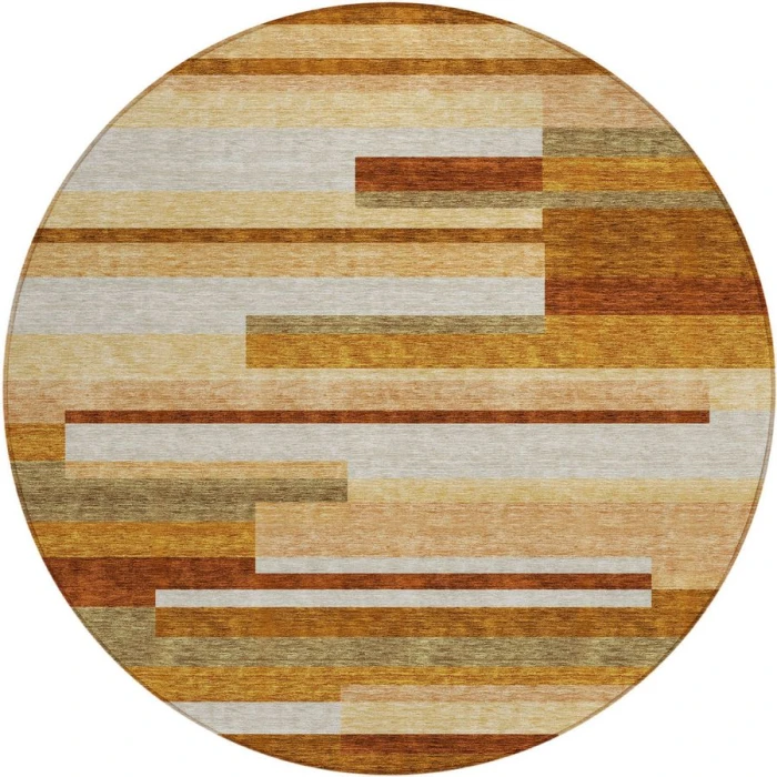 Addison Chantille ACN766-Paprika 8 ft. X 8 ft. Round Rug