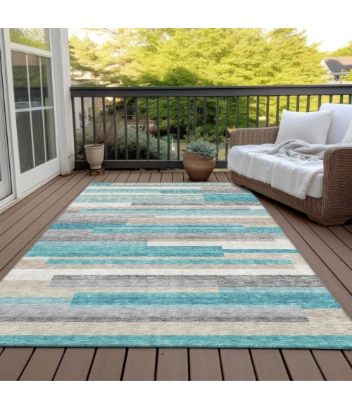 Addison Chantille ACN766-Teal 10 ft. X 14 ft. Rectangle Rug