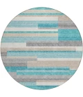 Addison Chantille ACN766-Teal 8 ft. X 8 ft. Round Rug