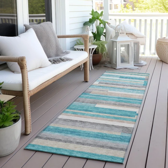 Addison Chantille ACN766-Teal 2 ft. 3 in. X 7 ft. 6 in. Rectangle Rug