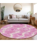 Addison Chantille ACN767-Pink 8 ft. X 8 ft. Round Rug