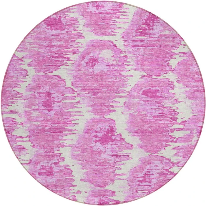 Addison Chantille ACN767-Pink 8 ft. X 8 ft. Round Rug