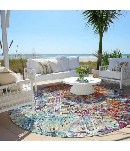 Addison Chantille ACN768-Copper 8 ft. X 8 ft. Round Rug