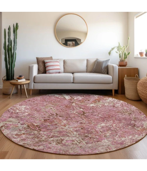 Addison Chantille ACN768-Pink 8 ft. X 8 ft. Round Rug