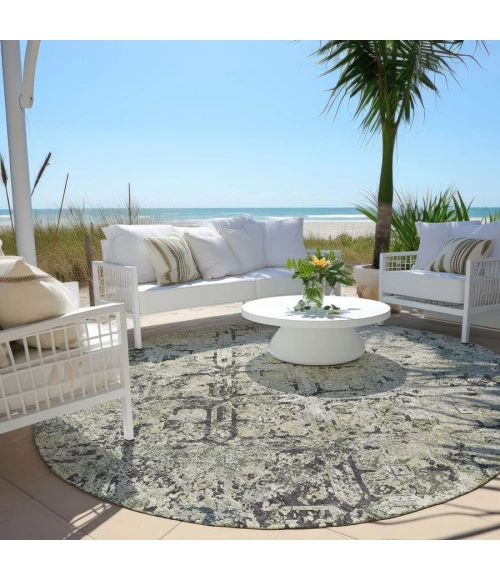 Addison Chantille ACN768-Silver 8 ft. X 8 ft. Round Rug