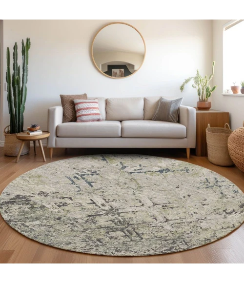 Addison Chantille ACN768-Silver 8 ft. X 8 ft. Round Rug