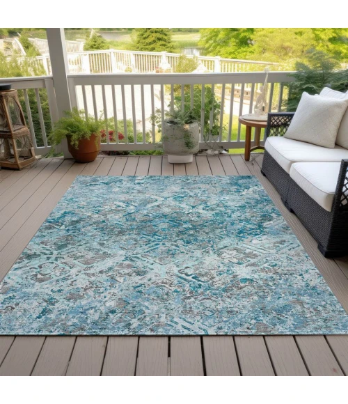 Addison Chantille ACN768-Teal 10 ft. X 14 ft. Rectangle Rug
