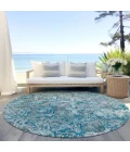 Addison Chantille ACN768-Teal 8 ft. X 8 ft. Round Rug