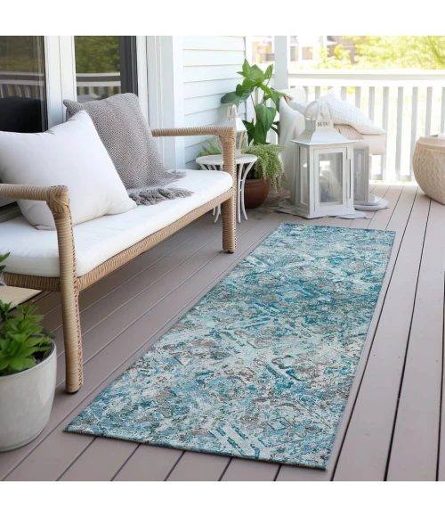 Addison Chantille ACN768-Teal 2 ft. 3 in. X 7 ft. 6 in. Rectangle Rug