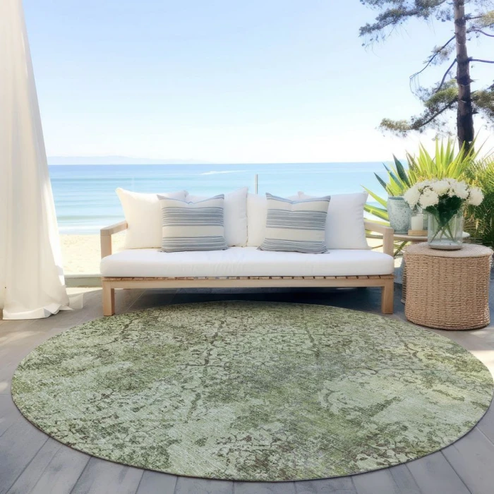 Addison Chantille ACN769-Aloe 8 ft. X 8 ft. Round Rug