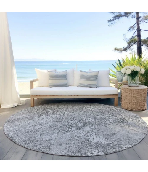 Addison Chantille ACN769-Gray 8 ft. X 8 ft. Round Rug