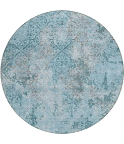 Addison Chantille ACN769-Teal 8 ft. X 8 ft. Round Rug