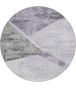 Addison Chantille ACN770-Purple 8 ft. X 8 ft. Round Rug